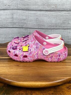CROCS Sanrio Classic Clog Hello Kitty and Friends Pink White Shoe Women’s Size 9